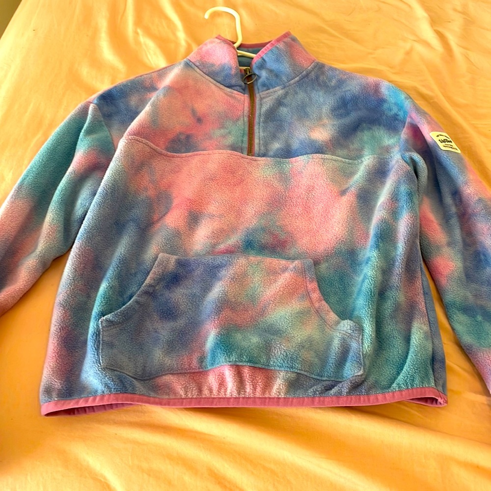 Tie Dye Half Zip Sweater